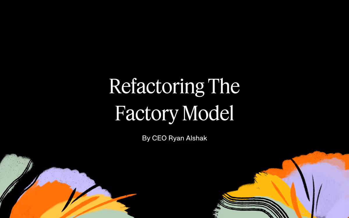 Factory model illustration — challenging traditional professional services billing structures with AI